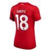 Camiseta de fútbol Liverpool 2023-24 Gakpo 18 Mujer 1ª equipación